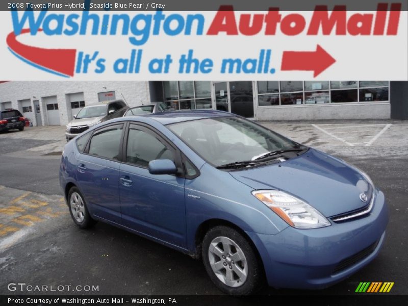 Seaside Blue Pearl / Gray 2008 Toyota Prius Hybrid