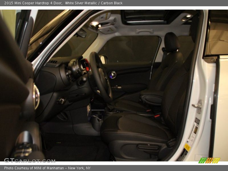 White Silver Metallic / Carbon Black 2015 Mini Cooper Hardtop 4 Door