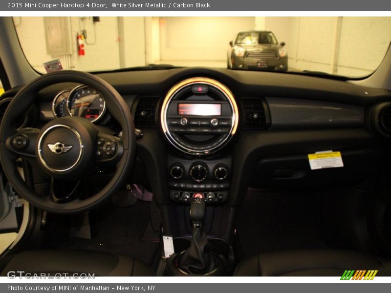 White Silver Metallic / Carbon Black 2015 Mini Cooper Hardtop 4 Door