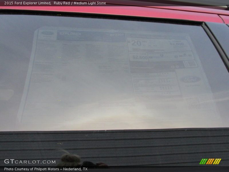 Ruby Red / Medium Light Stone 2015 Ford Explorer Limited
