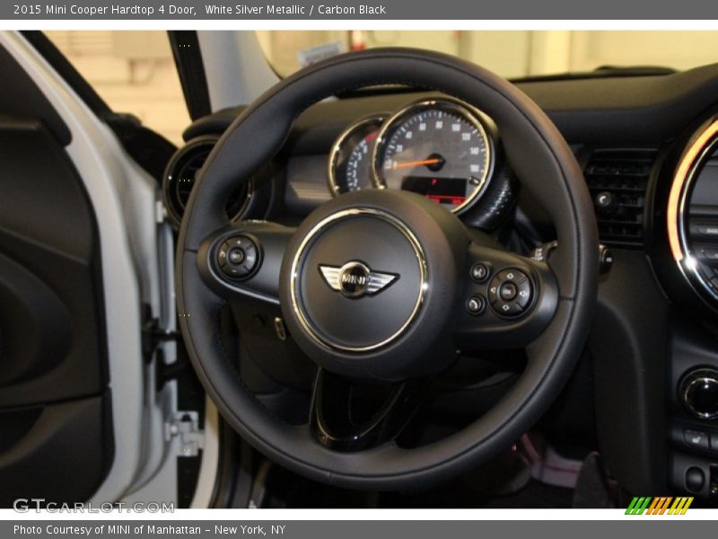 White Silver Metallic / Carbon Black 2015 Mini Cooper Hardtop 4 Door