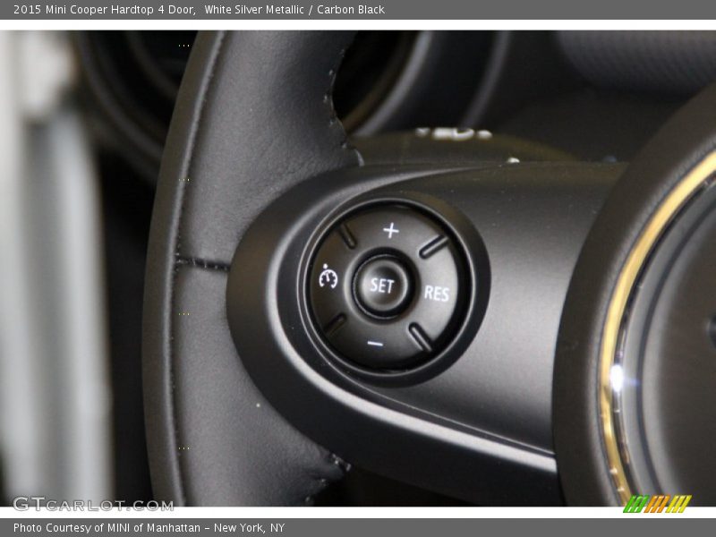 White Silver Metallic / Carbon Black 2015 Mini Cooper Hardtop 4 Door
