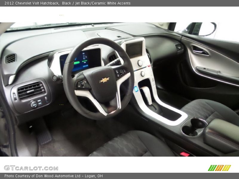 Black / Jet Black/Ceramic White Accents 2012 Chevrolet Volt Hatchback