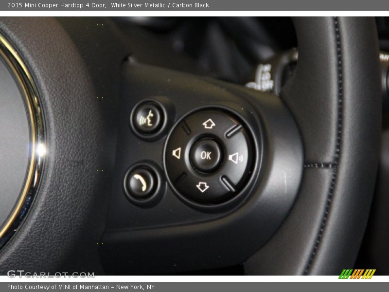 White Silver Metallic / Carbon Black 2015 Mini Cooper Hardtop 4 Door