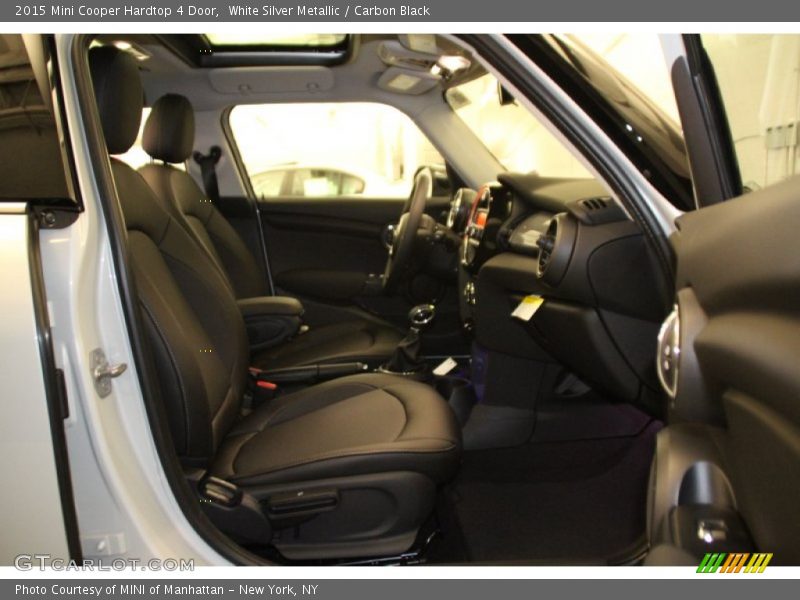 White Silver Metallic / Carbon Black 2015 Mini Cooper Hardtop 4 Door