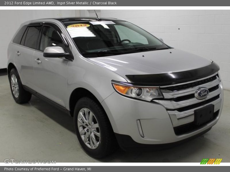 Ingot Silver Metallic / Charcoal Black 2012 Ford Edge Limited AWD
