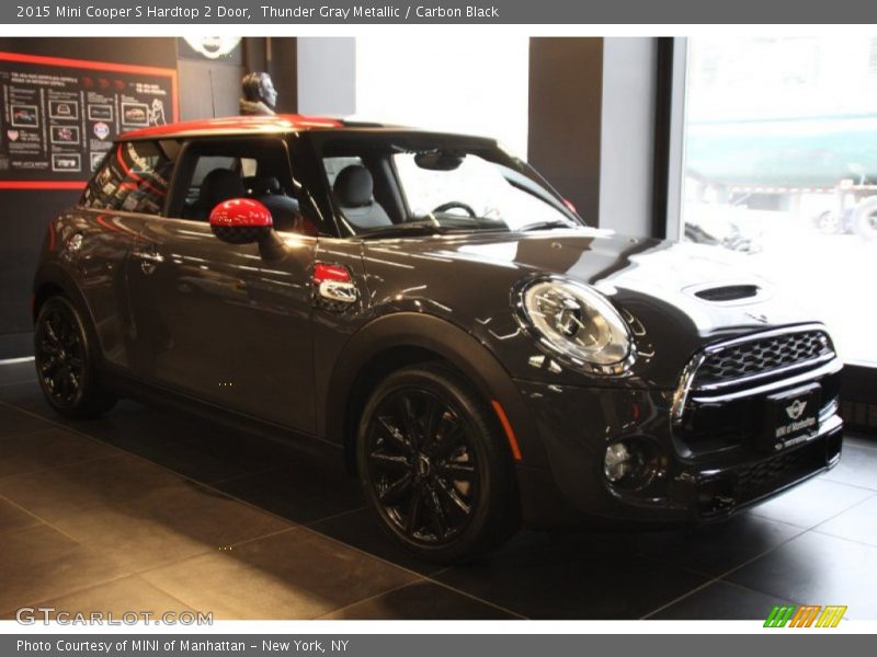 Thunder Gray Metallic / Carbon Black 2015 Mini Cooper S Hardtop 2 Door