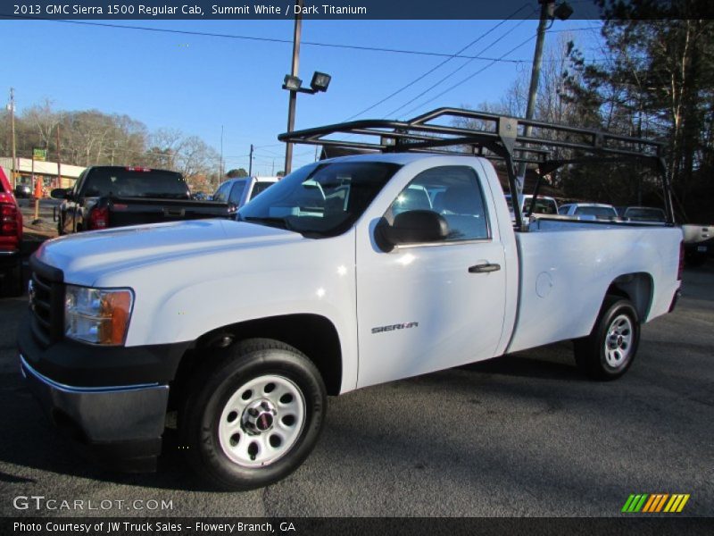 Summit White / Dark Titanium 2013 GMC Sierra 1500 Regular Cab