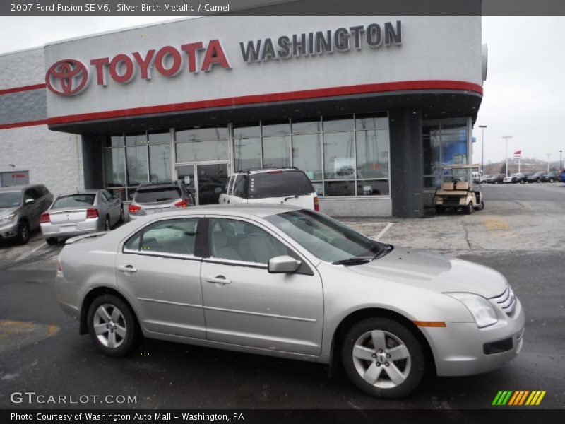Silver Birch Metallic / Camel 2007 Ford Fusion SE V6