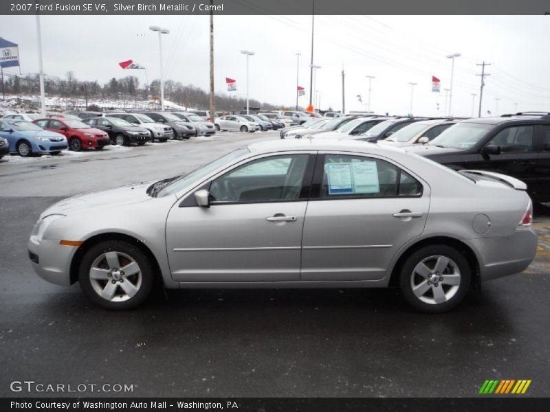 Silver Birch Metallic / Camel 2007 Ford Fusion SE V6