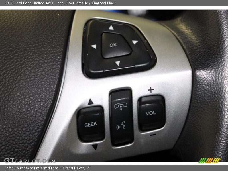 Ingot Silver Metallic / Charcoal Black 2012 Ford Edge Limited AWD
