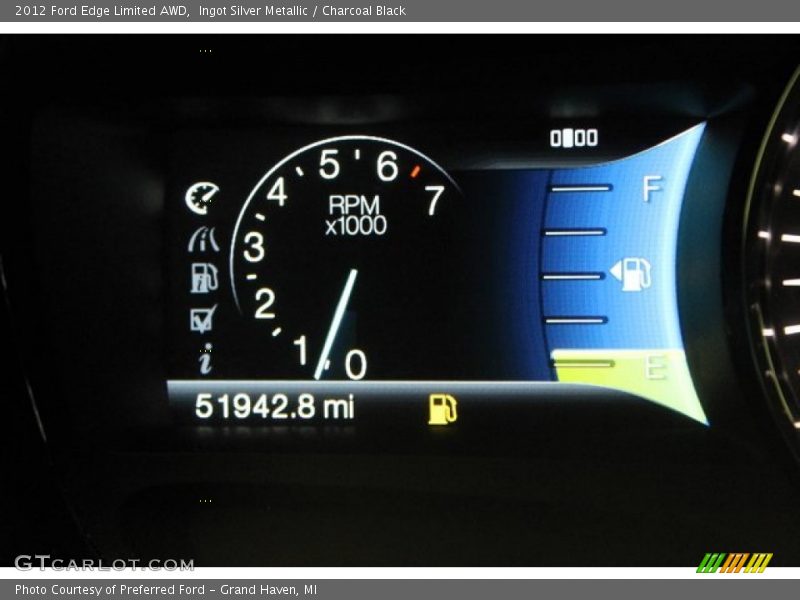 Ingot Silver Metallic / Charcoal Black 2012 Ford Edge Limited AWD