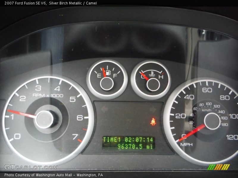 Silver Birch Metallic / Camel 2007 Ford Fusion SE V6