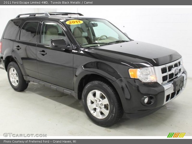 Tuxedo Black Metallic / Camel 2011 Ford Escape Limited 4WD