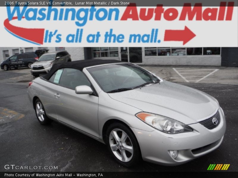 Lunar Mist Metallic / Dark Stone 2006 Toyota Solara SLE V6 Convertible