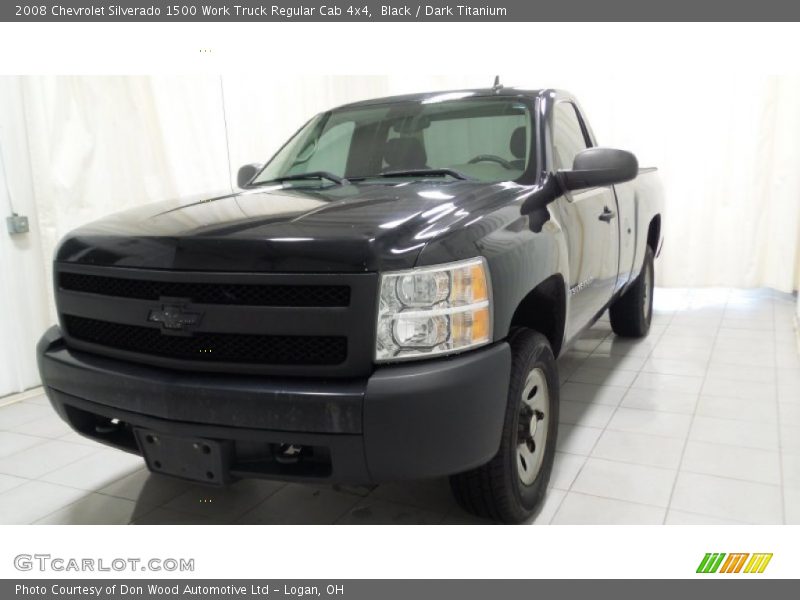 Black / Dark Titanium 2008 Chevrolet Silverado 1500 Work Truck Regular Cab 4x4