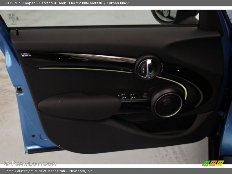 Electric Blue Metallic / Carbon Black 2015 Mini Cooper S Hardtop 4 Door