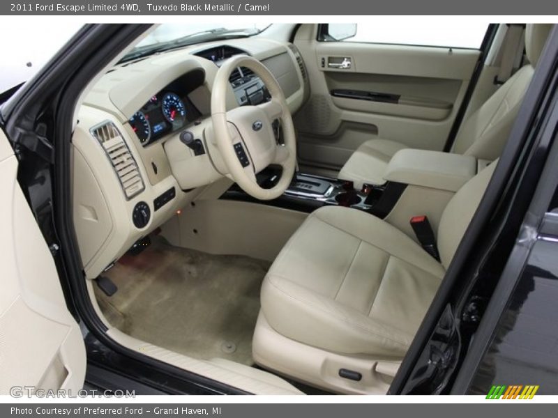 Tuxedo Black Metallic / Camel 2011 Ford Escape Limited 4WD