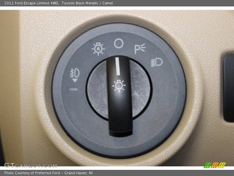 Tuxedo Black Metallic / Camel 2011 Ford Escape Limited 4WD