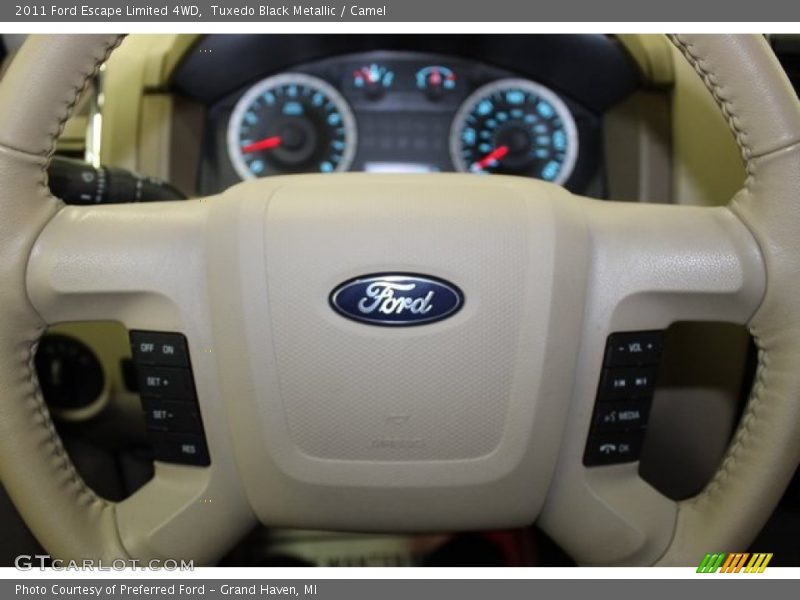 Tuxedo Black Metallic / Camel 2011 Ford Escape Limited 4WD