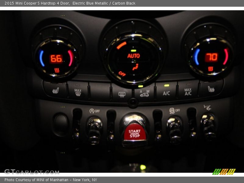 Electric Blue Metallic / Carbon Black 2015 Mini Cooper S Hardtop 4 Door