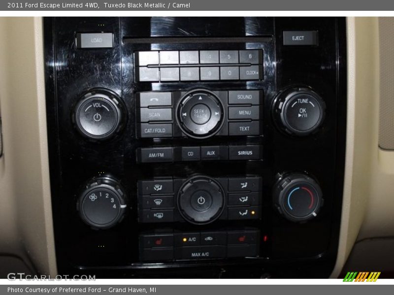 Tuxedo Black Metallic / Camel 2011 Ford Escape Limited 4WD