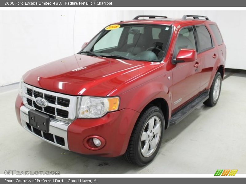 Redfire Metallic / Charcoal 2008 Ford Escape Limited 4WD