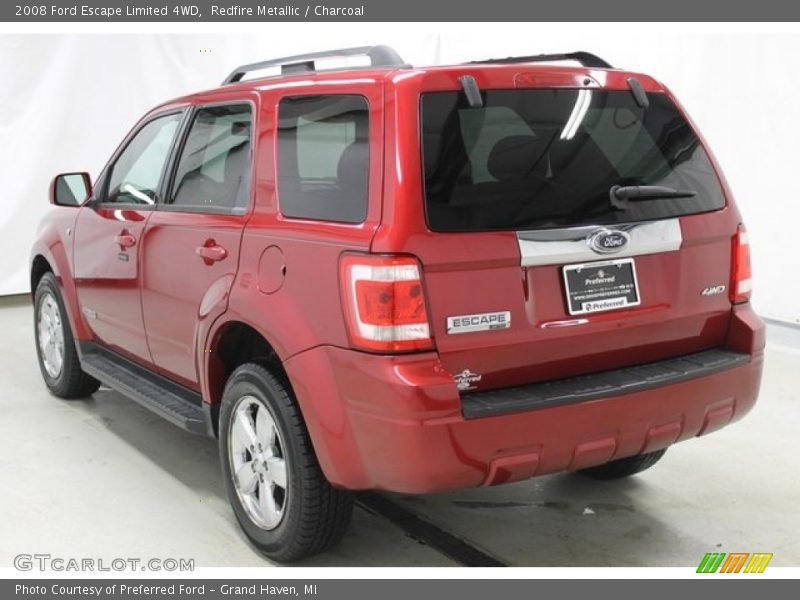 Redfire Metallic / Charcoal 2008 Ford Escape Limited 4WD