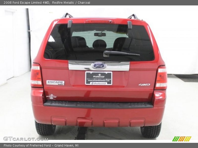 Redfire Metallic / Charcoal 2008 Ford Escape Limited 4WD