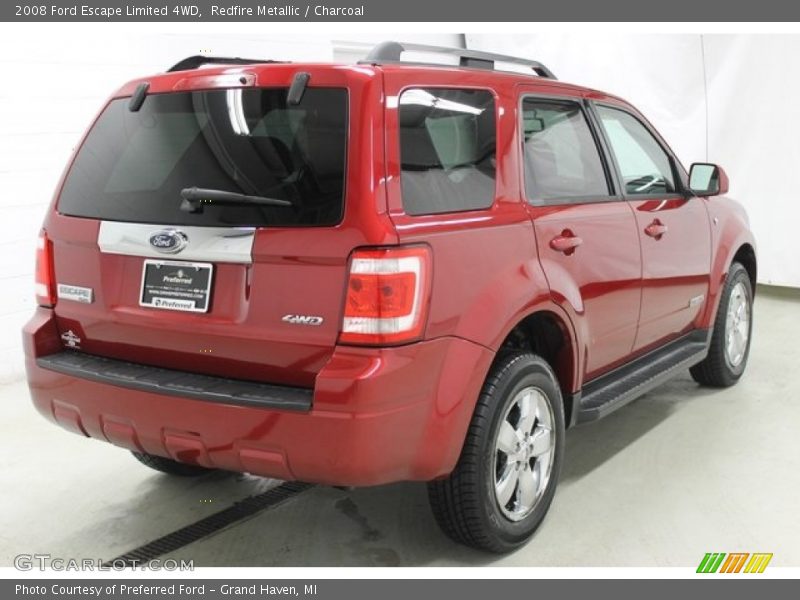 Redfire Metallic / Charcoal 2008 Ford Escape Limited 4WD