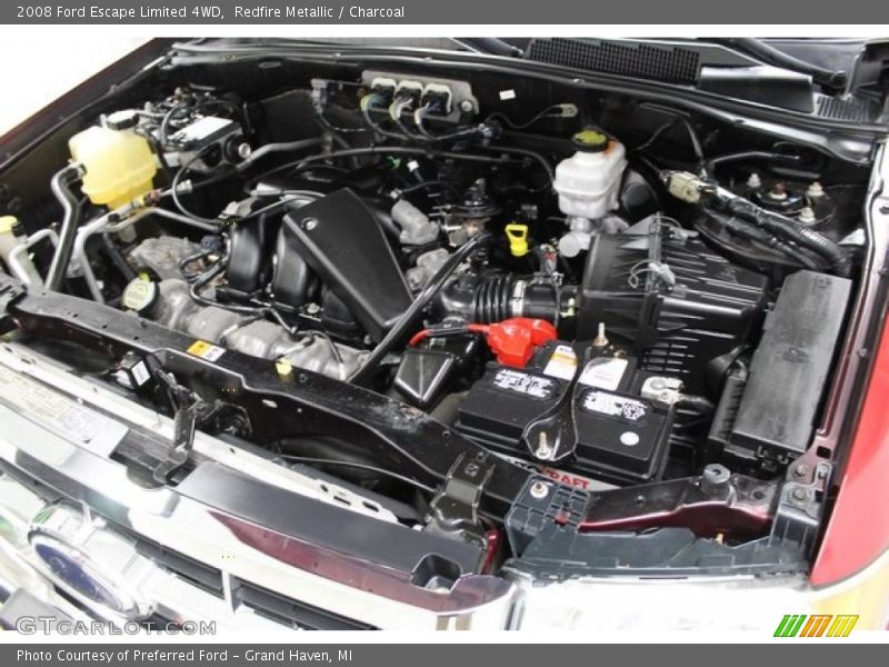 Redfire Metallic / Charcoal 2008 Ford Escape Limited 4WD