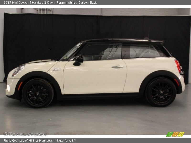 Pepper White / Carbon Black 2015 Mini Cooper S Hardtop 2 Door