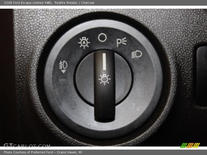 Redfire Metallic / Charcoal 2008 Ford Escape Limited 4WD