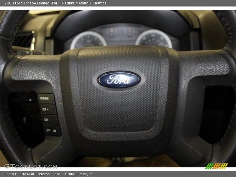Redfire Metallic / Charcoal 2008 Ford Escape Limited 4WD