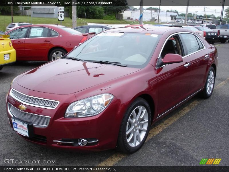 Red Jewel / Cocoa/Cashmere 2009 Chevrolet Malibu LTZ Sedan