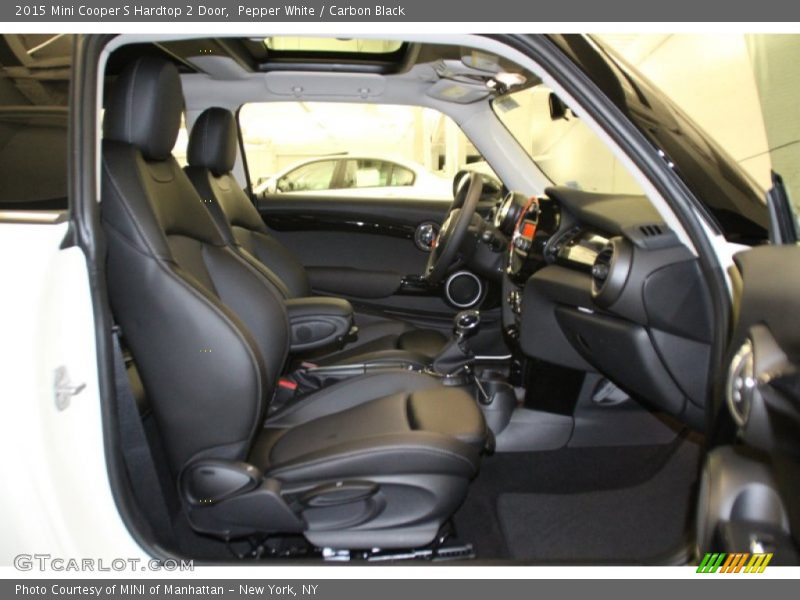 Pepper White / Carbon Black 2015 Mini Cooper S Hardtop 2 Door