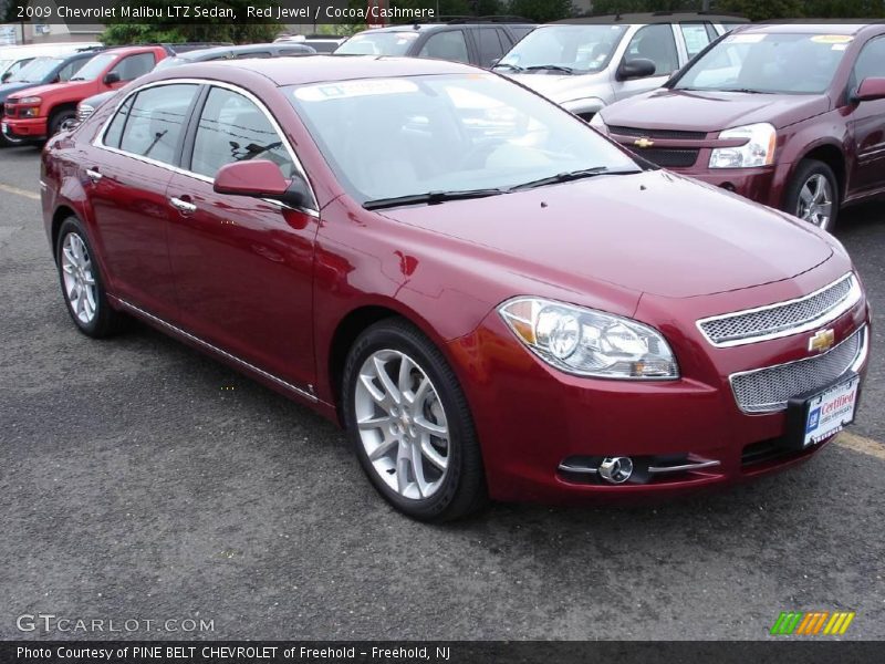 Red Jewel / Cocoa/Cashmere 2009 Chevrolet Malibu LTZ Sedan