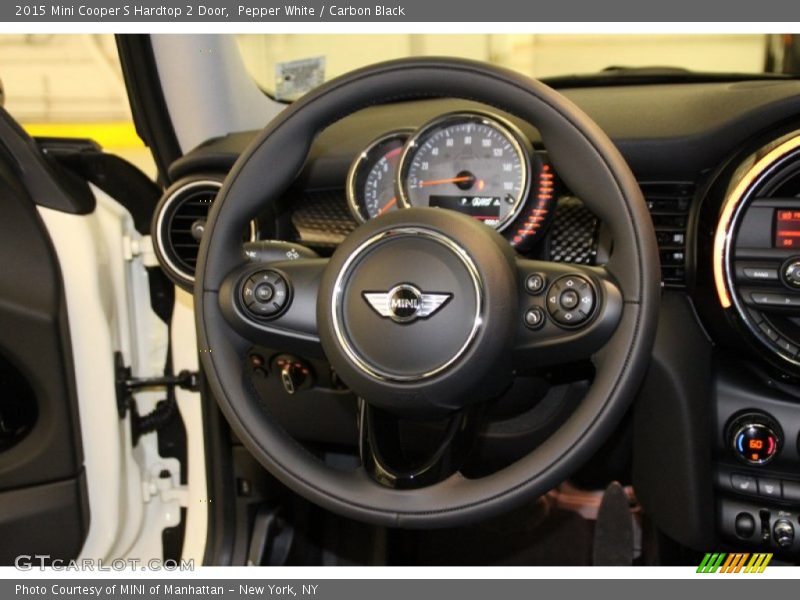 Pepper White / Carbon Black 2015 Mini Cooper S Hardtop 2 Door