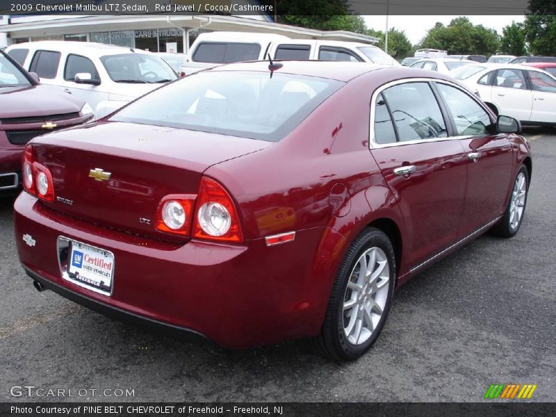 Red Jewel / Cocoa/Cashmere 2009 Chevrolet Malibu LTZ Sedan