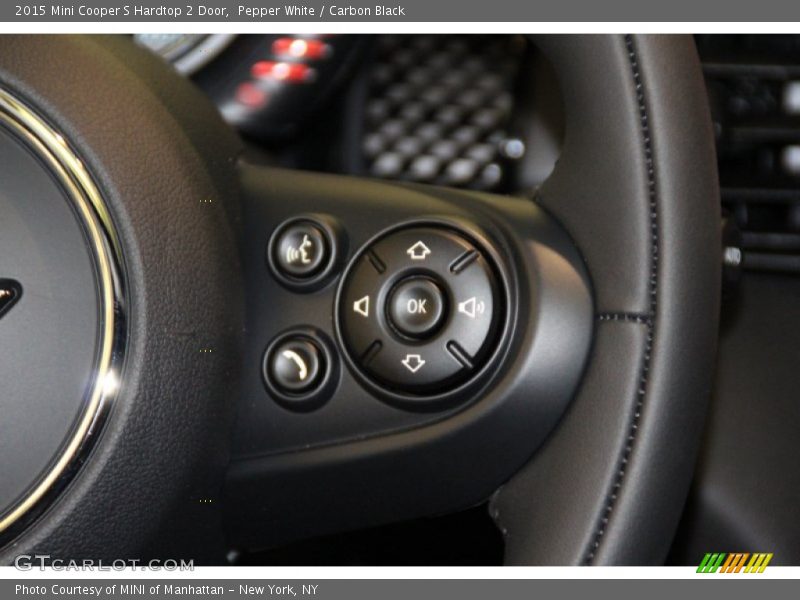 Pepper White / Carbon Black 2015 Mini Cooper S Hardtop 2 Door