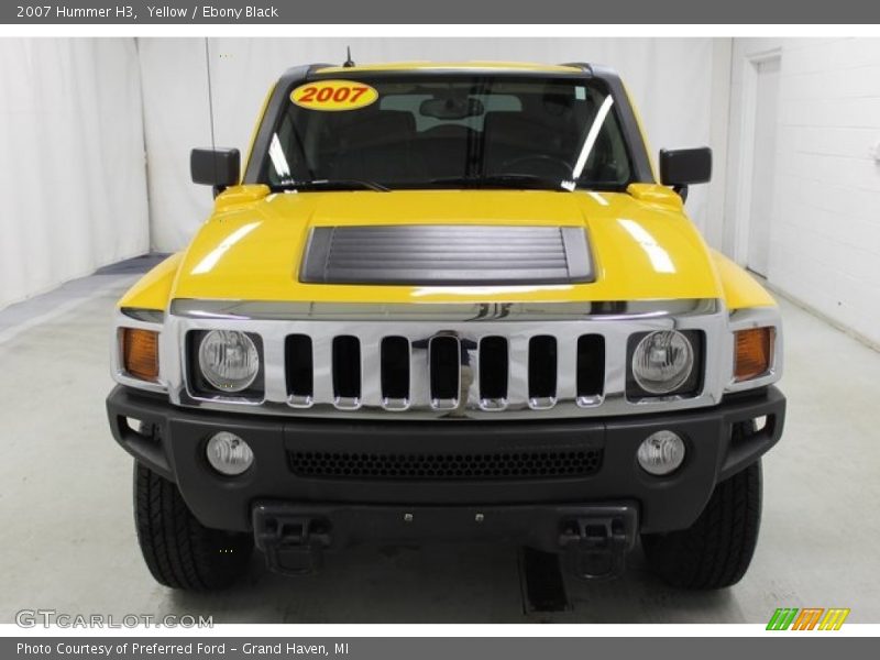 Yellow / Ebony Black 2007 Hummer H3