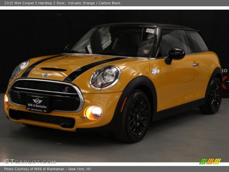 Volcanic Orange / Carbon Black 2015 Mini Cooper S Hardtop 2 Door