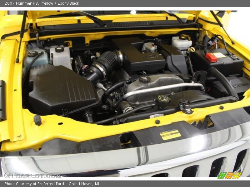 Yellow / Ebony Black 2007 Hummer H3