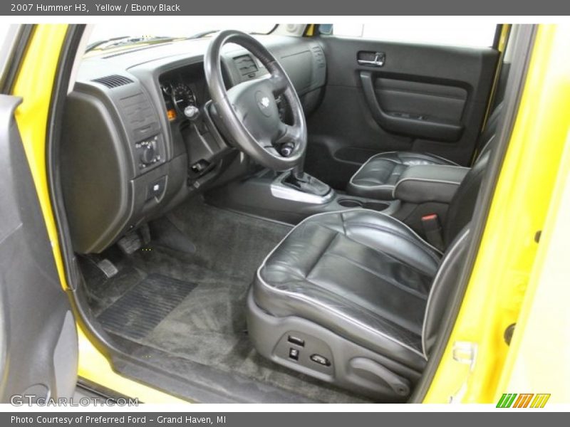 Yellow / Ebony Black 2007 Hummer H3