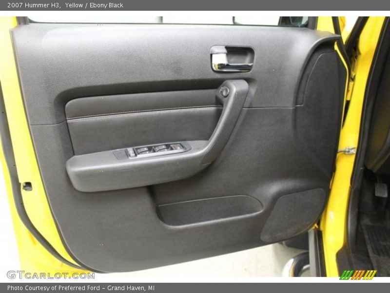 Yellow / Ebony Black 2007 Hummer H3