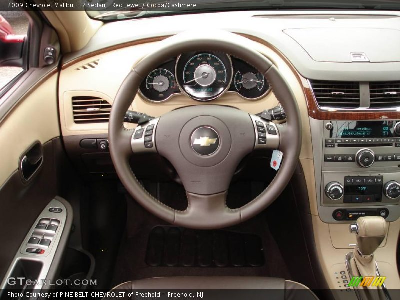 Red Jewel / Cocoa/Cashmere 2009 Chevrolet Malibu LTZ Sedan