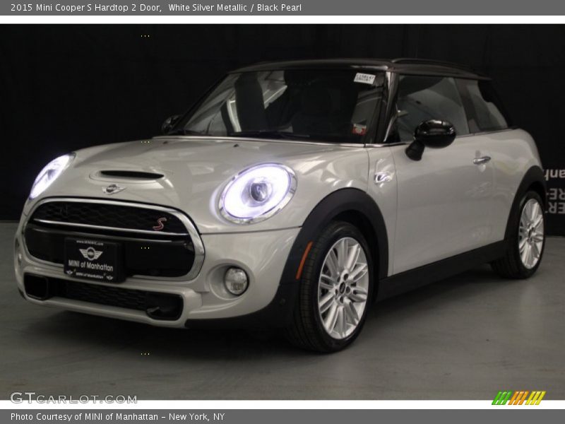 White Silver Metallic / Black Pearl 2015 Mini Cooper S Hardtop 2 Door