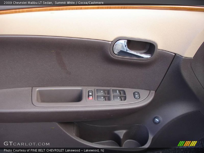 Summit White / Cocoa/Cashmere 2009 Chevrolet Malibu LT Sedan