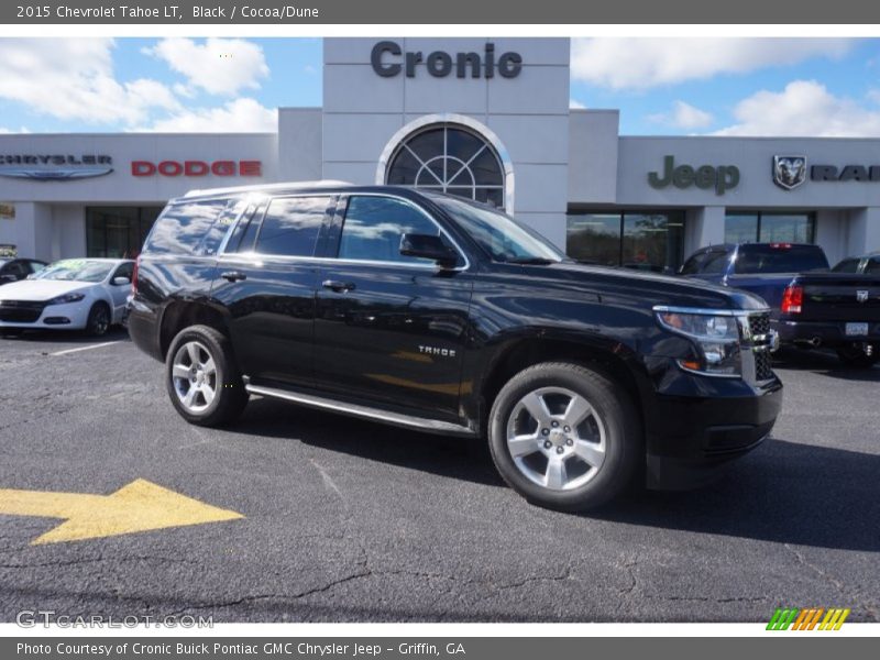 Black / Cocoa/Dune 2015 Chevrolet Tahoe LT