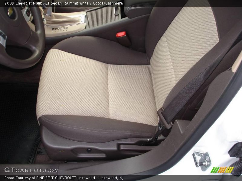 Summit White / Cocoa/Cashmere 2009 Chevrolet Malibu LT Sedan